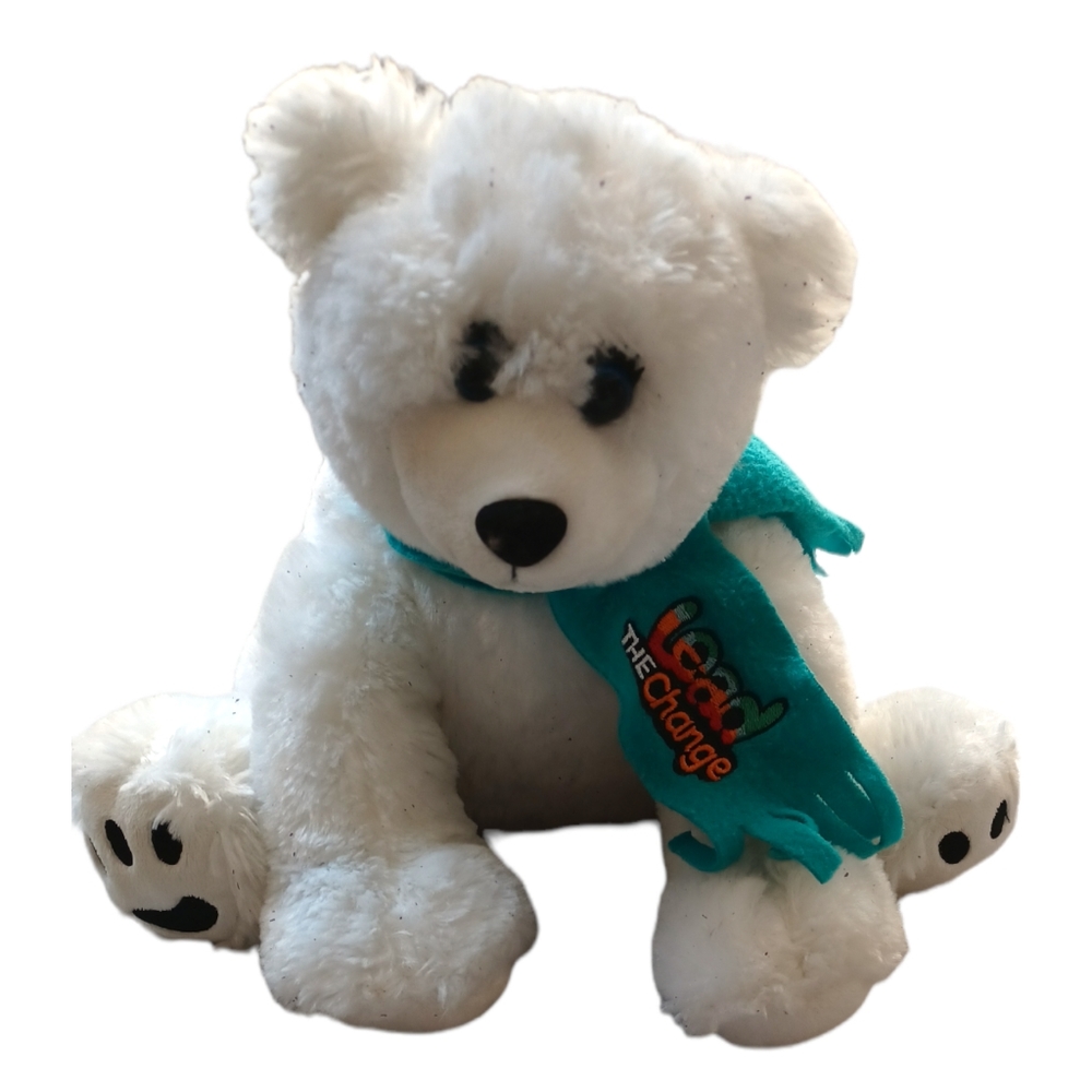 ABC Bakers Lend The Change White and Black Polar bear Doll Plush Girl Scouts